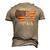 Combat Veteran Proud American Soldier Military Army Men's 3D T-Shirt Back Print Khaki