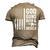 God Guns Beer & Diesels Diesel Truck Mechanic Usa Flag Men's 3D T-Shirt Back Print Khaki