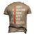 Handsome Strong Happy Clever Dad Fathers Day Men Men's 3D T-shirt Back Print Khaki