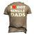 I Heart Hot Dads Single Dad Men's 3D T-Shirt Back Print Khaki