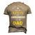 Kevin Name My Favorite People Call Me Dad Men's 3D T-shirt Back Print Khaki