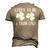 Lucky To Be A Twin Dad St Patricks Day Men's 3D T-Shirt Back Print Khaki