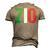 New Uncle T Italian Zio Italian American Uncles Men's 3D T-Shirt Back Print Khaki