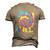 Number One 1 Dad Tie Dye Daddy Fathers Day Best Dad Ever Men's 3D T-shirt Back Print Khaki