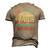 Pops Like A Grandpa Only Cooler Vintage Dad Fathers Day Men's 3D T-Shirt Back Print Khaki