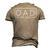 Promoted To Dad 2024 New Dad Fathers Day Baby Daddy Men's 3D T-Shirt Back Print Khaki