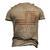 Proud Army National Guard Godfather Us Military Men's 3D T-Shirt Back Print Khaki