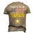 Proud To Be An Army Papaw Military Pride American Flag Men's 3D T-Shirt Back Print Khaki