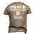 Proud Us Coast Guard Uncle Usa Military Men's 3D T-Shirt Back Print Khaki