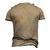 Reel Cool Godfather Fathers Day For Fishing Dad Men's 3D T-Shirt Back Print Khaki