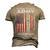 United States Army Grandpa American Flag For Veteran Men's 3D T-Shirt Back Print Khaki