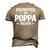 Vintage Promoted To Poppa Fathers Day New Dad Grandpa Men's 3D T-Shirt Back Print Khaki