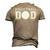 Volleyball Dad Volleyball For Father Volleyball Men's 3D T-Shirt Back Print Khaki
