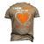 I Wear Orange For My Dad Ms Multiple Sclerosis Awareness Men's 3D T-Shirt Back Print Khaki