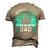 Worlds Dopest Dad Cannabis Marijuana Weed Fathers Day Men's 3D T-Shirt Back Print Khaki