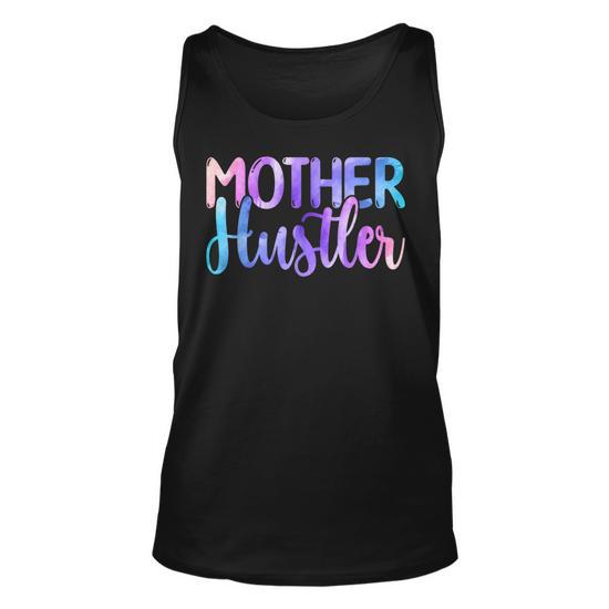 Mother Hustler Entrepreneur Mom Mother's Day Watercolor Unisex Tank Top