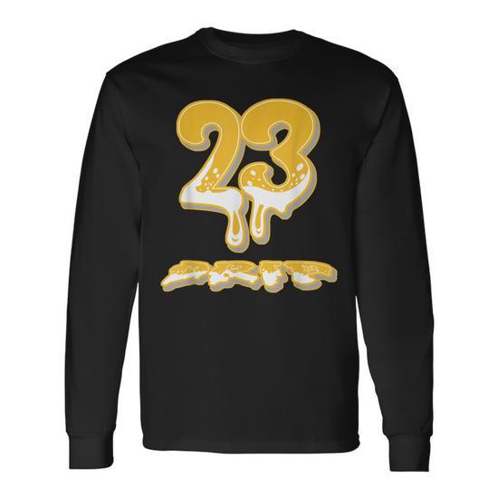 23 Dripping Yel Low Snakeskin 11S Matching Long Sleeve T Shirt Thegiftio UK