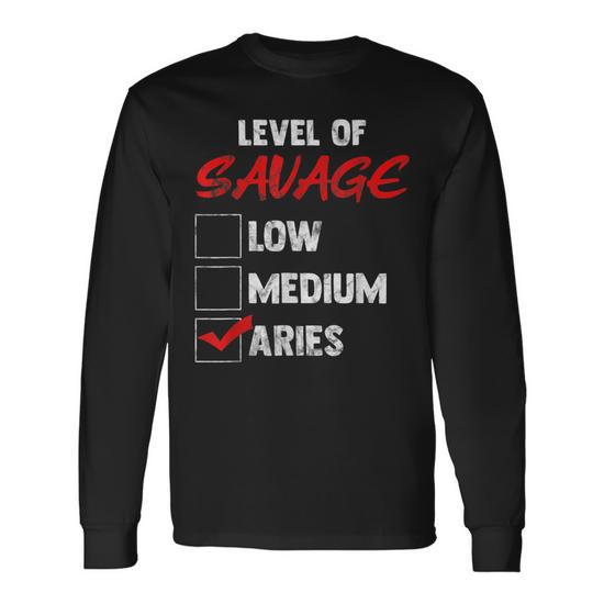 Aries Zodiac Birthday Bday Celebrants Long Sleeve T Shirt T Shirt