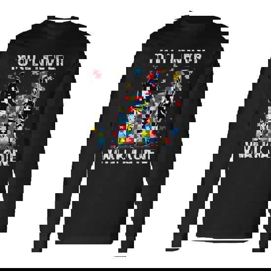 You'll Never Walk Alone T-Shirt Gifts Autism Awareness Tee