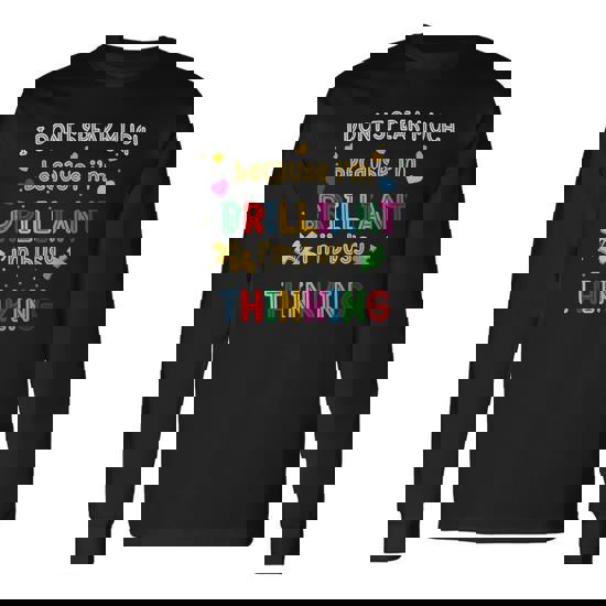 I Dont Speak Much Brilliant Autism Shirt For Kids Boy Girl