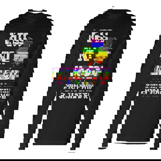 Kiss Me I'm Gay Pride St Patricks Day Lgbt Shirt Homosexual T-Shirt Kiss Me I'm Gay Pride St Patricks Day Lgbt Shirt Homosexual T-Shirt