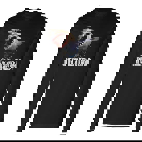 Mens Megalodon Shark Shirt Prehistoric Ocean Humor Gift Tee