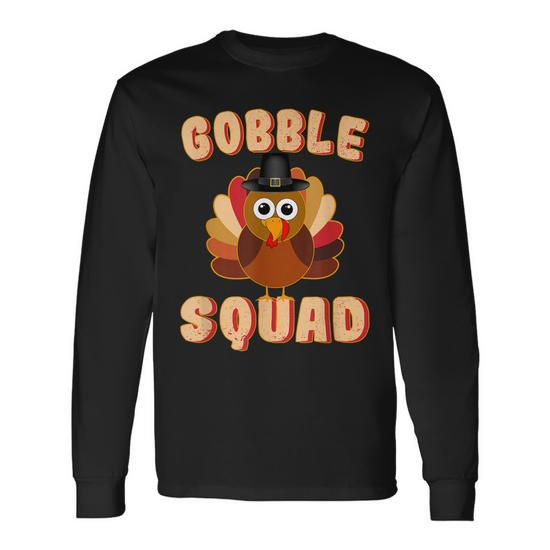 Thanksgiving Day Cartoon Turkey and Letter Print 100% Cotton Family Matching Long-sleeve Sweatshirts