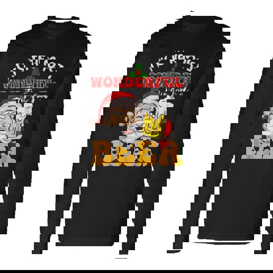 Santa Claus It's The Most Wonderful Time For A Beer Gift T-Shirt Santa Claus It's The Most Wonderful Time For A Beer Gift T-Shirt