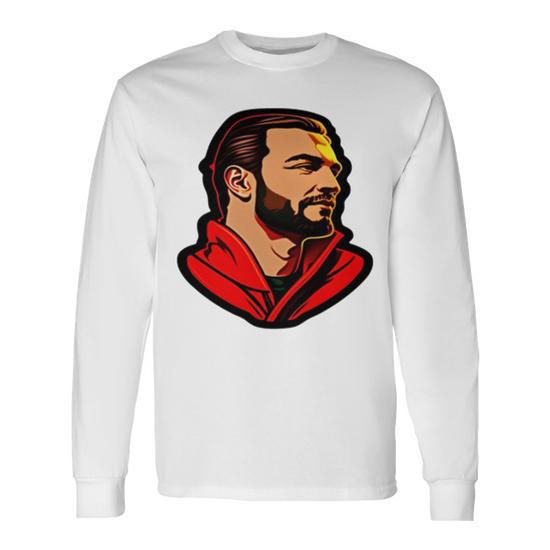 The God Giga Chad Meme Long Sleeve T-Shirt