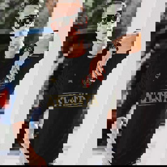 アパルトマン　アメリカーナ80football Tシャツ 404 United Atlanta Soccer Jersey Original Distressed Long Sleeve T