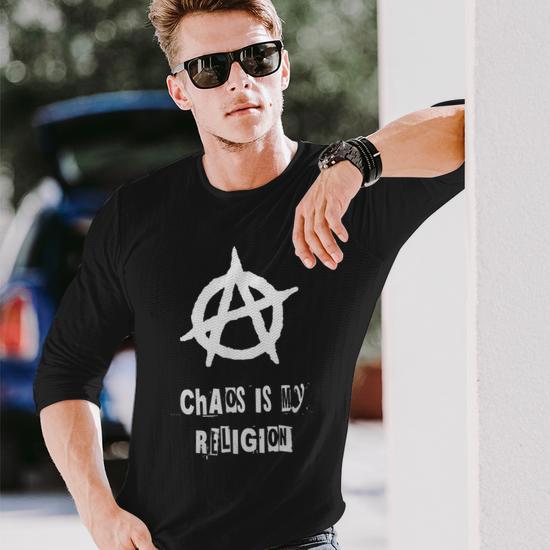 Anarchy Sign Chaos Punks Punk Rock Anarchy Men Women Long Sleeve T