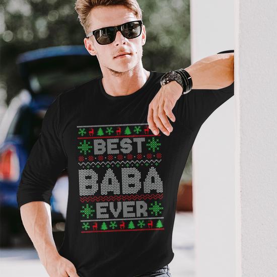 Christmas Matching Outfits For Holiday Party Best Baba Ever Long Sleeve T Shirt Seseable UK