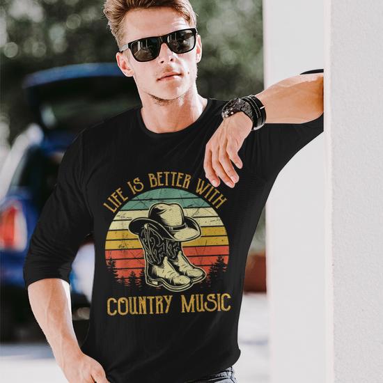 Women's 'Blame It On My Roots' Vintage Country Music Tank Top - Southern Cowgirl Style Tee, Black, XXL