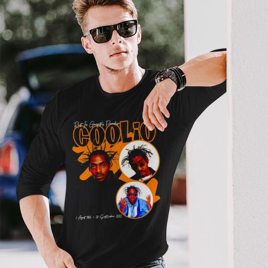 T-shirt RIP Coolio Backstock Co Taille M – Hommage Au Rappeur, Noir, Neuf Sans étiquette