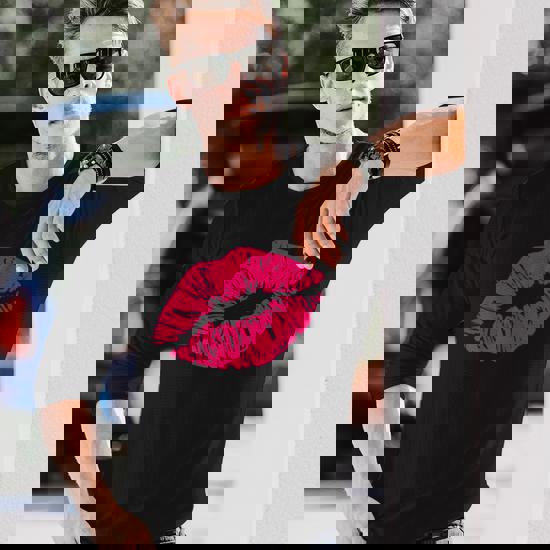 Valentines Day Emojis Hot Sexy Pink Kiss Lips Lipstick 80s T-Shirt Valentines Day Emojis Hot Sexy Pink Kiss Lips Lipstick 80s T-Shirt