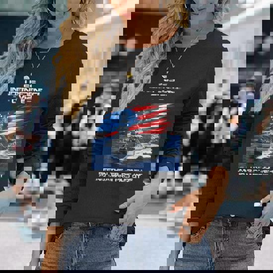 USS Independence CV-62 Baseball Cap. Navy Blue. Made In - Foto 4