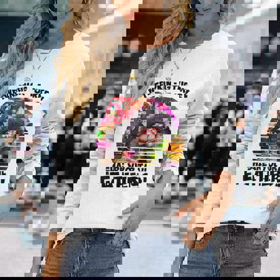 Women Thankful T Shirts Feather Arrow 3/4 Sleeve Raglan Baseball Splic