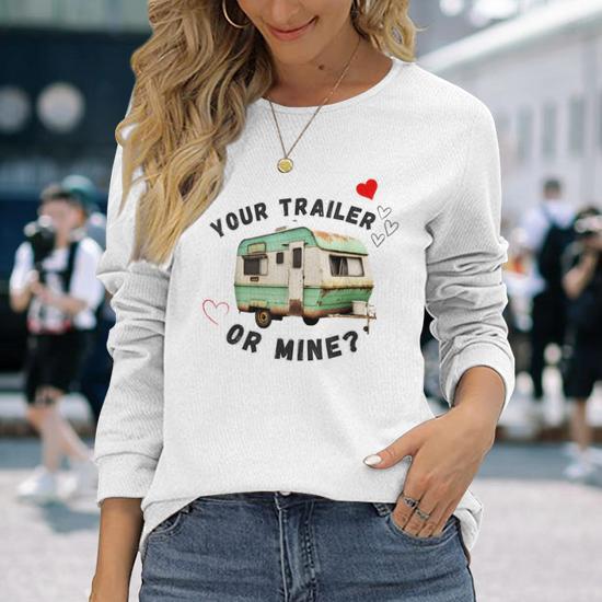 Trailer Trash Costume Long Sleeve T-Shirt | Mazezy