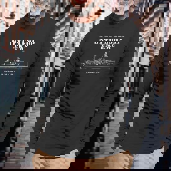 Battleship Texas Uss Texas (Bb-35) Distressed Style T-Shirt