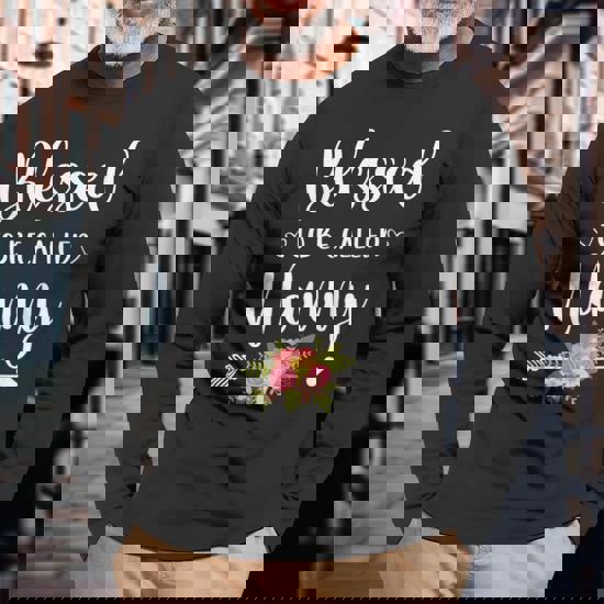 Womens Blessed To Be Called Nanny -Sunflower Tee Womens Blessed To Be Called Nanny -Sunflower Tee