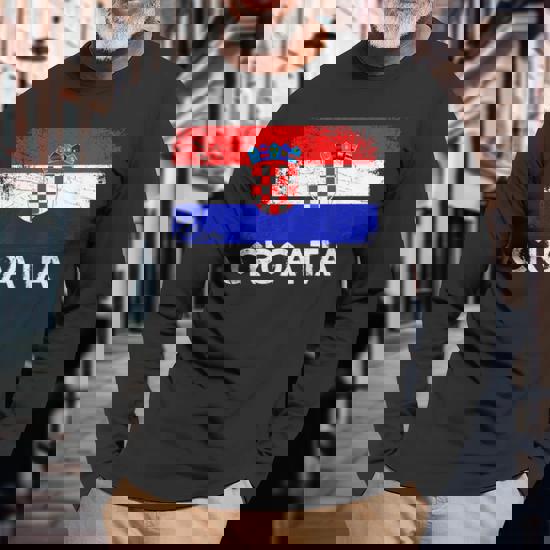 Croatian Flag T-Shirt | Vintage Made In Croatia Gift
