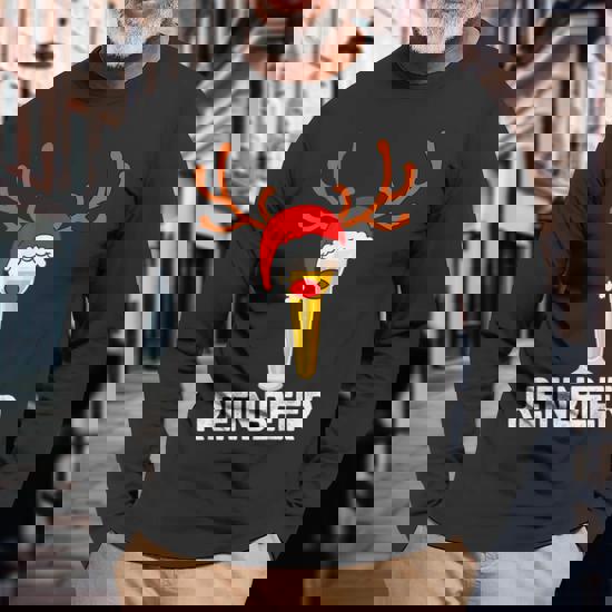 Reinbeer Santa Claus Reindeer Beer Funny Christmas Drinking T-Shirt Reinbeer Santa Claus Reindeer Beer Funny Christmas Drinking T-Shirt