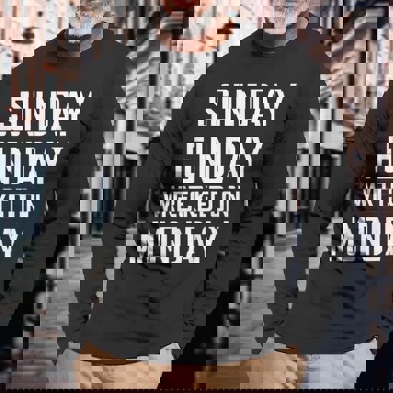 Sunday Fun Day Funday Wrecked On Monday Drinking T-Shirt Tee Sunday Fun Day Funday Wrecked On Monday Drinking T-Shirt Tee