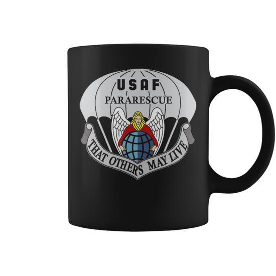 Air Force Pararescue Insignia Pj Military Veteran Patriotic Coffee Mug -  Seseable