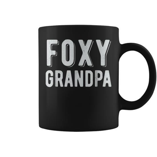 Foxy Grandpa Cool Idea Grandfather Gift Graphic Gift for Men's Coffee Mug