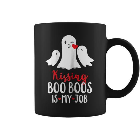 Kissing Boo Boos Is My Job Mom Halloween Gift for Women's Coffee Mug