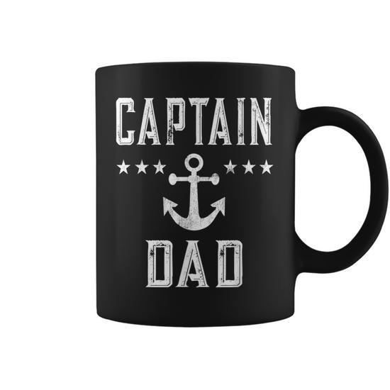Personalized Captain Coffee Mug Boat Gift Cup Boater Accessories