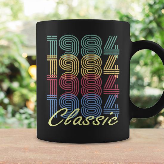 35Th Birthday Gift Vintage 1984 Born In 1984 Classic Coffee Mug | Mazezy