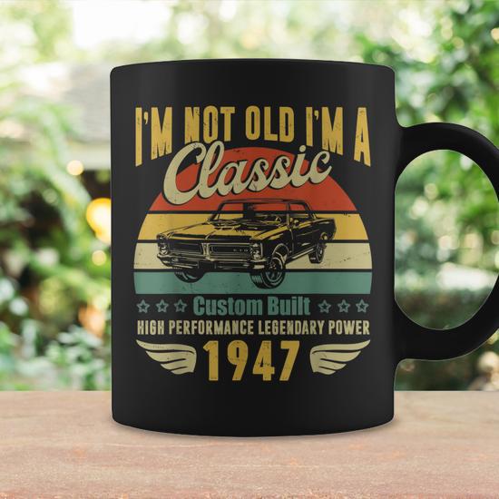 75Th Birthday Decorations Vintage Gifts For 75 Year Old Man Coffee Mug |  Mazezy