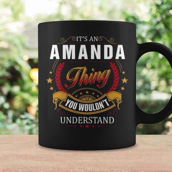 Amanda Family Crest Amanda Amanda Clothing Amanda T Amanda T Gifts For The Amanda  Coffee Mug | Seseable UK
